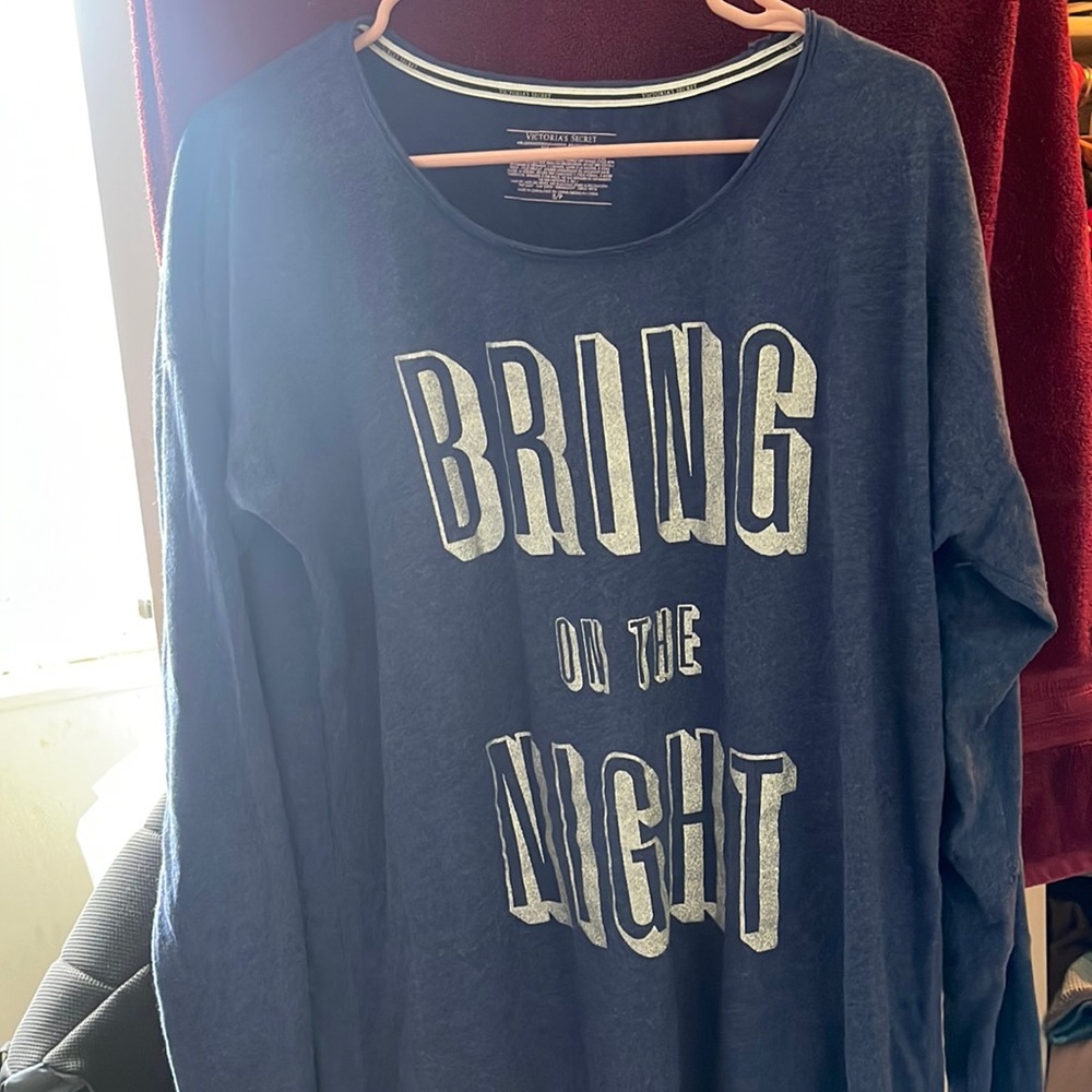 Victoria Secret long-sleeve sleep shirt